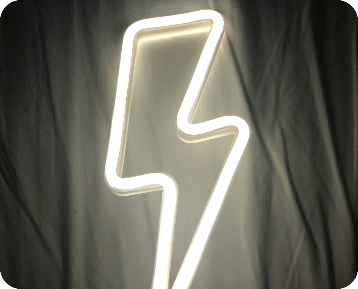 Lightning bolt design